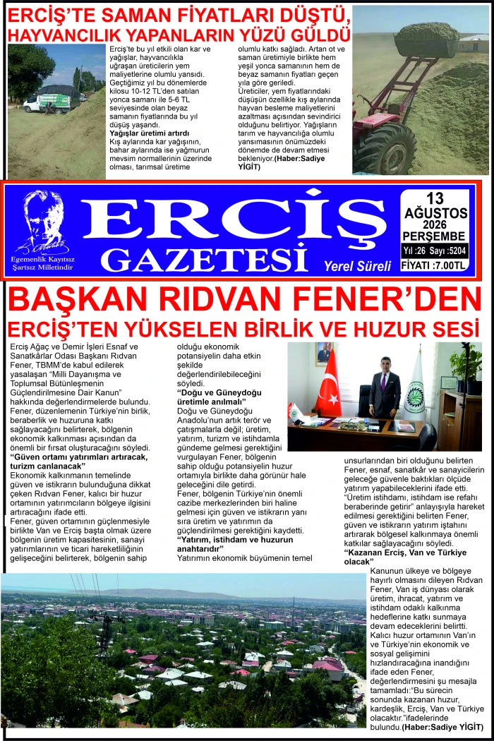 ERCİŞ GAZETESİ
