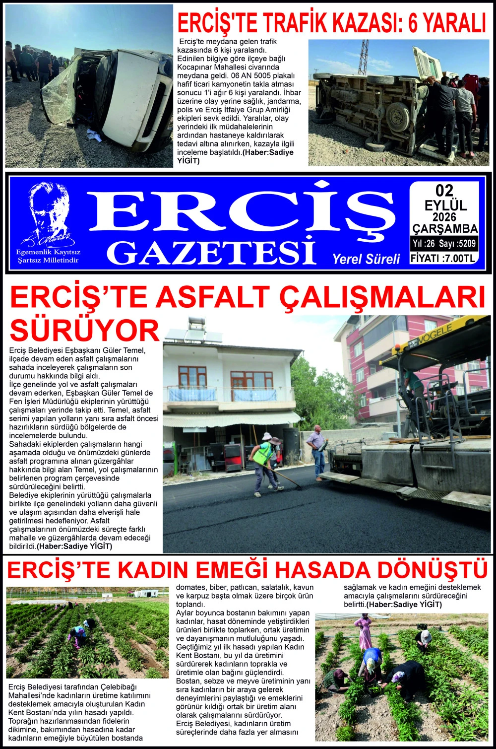 ERCİŞ GAZETESİ