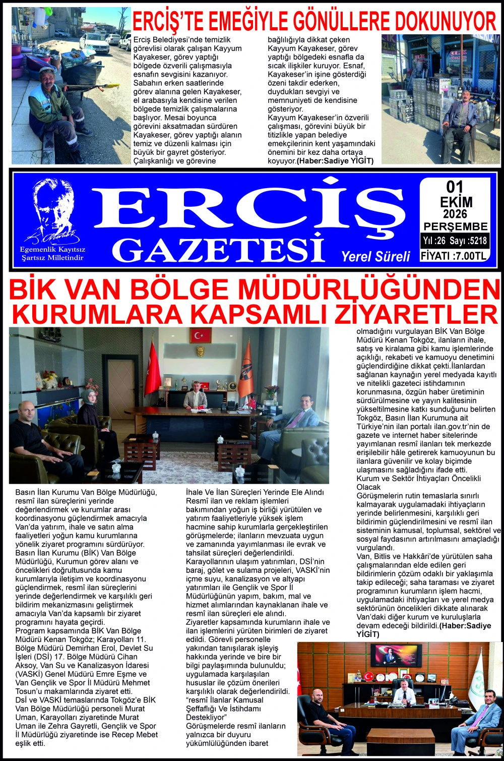 ERCİŞ GAZETESİ