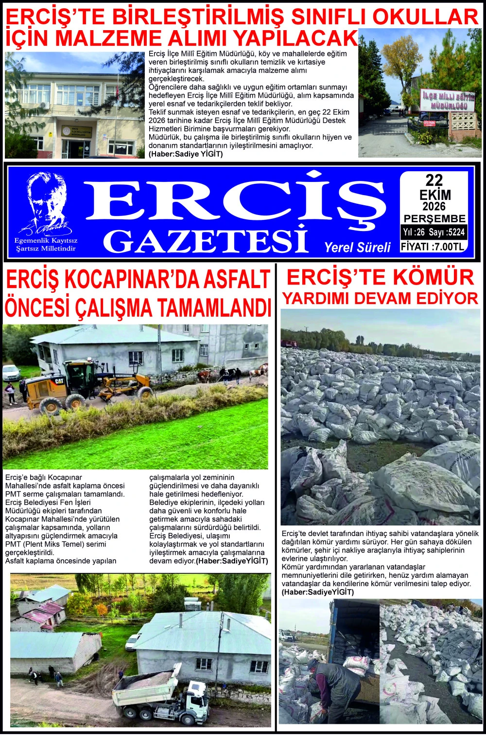 ERCİŞ GAZETESİ