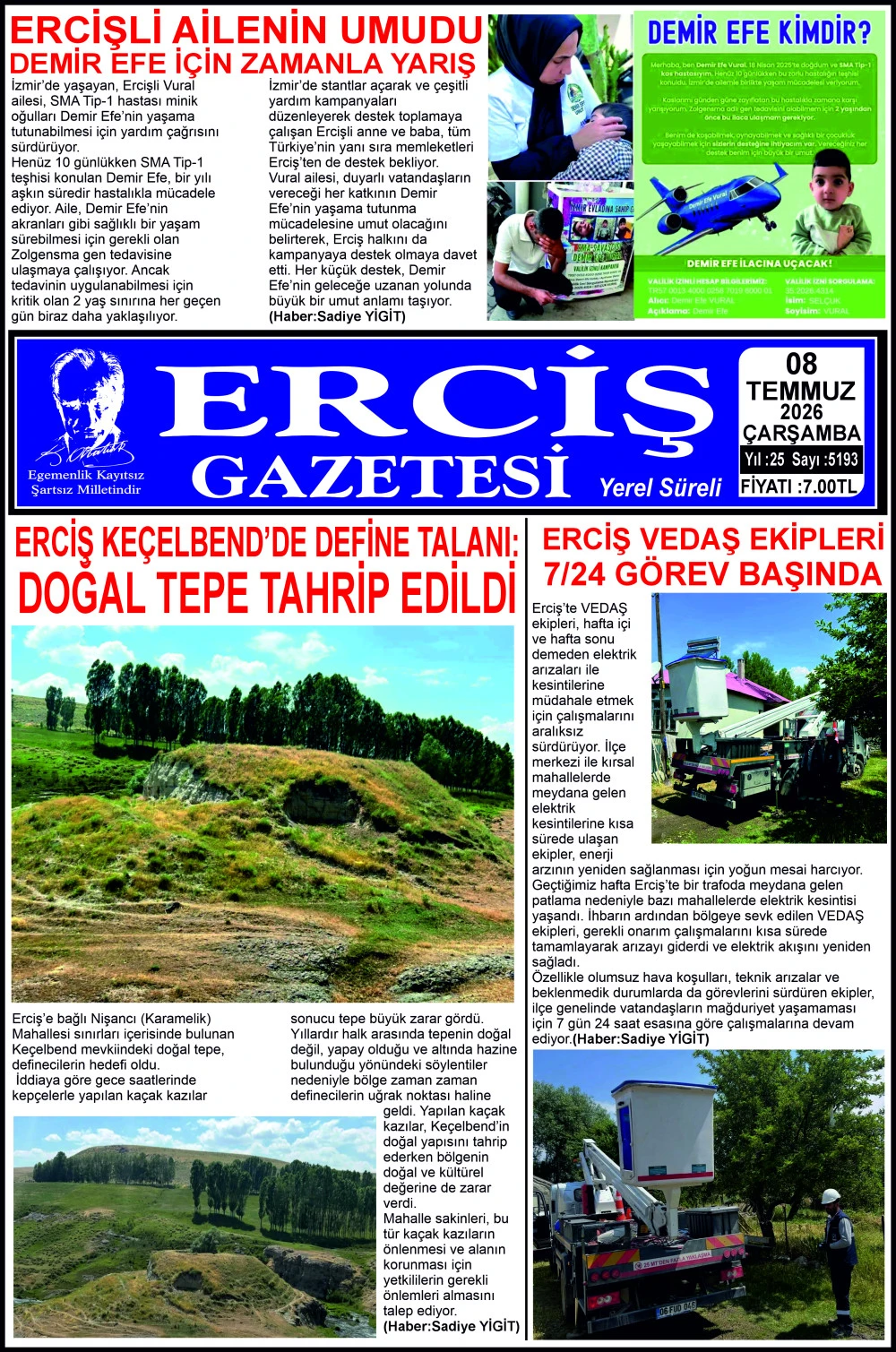 ERCİŞ GAZETESİ