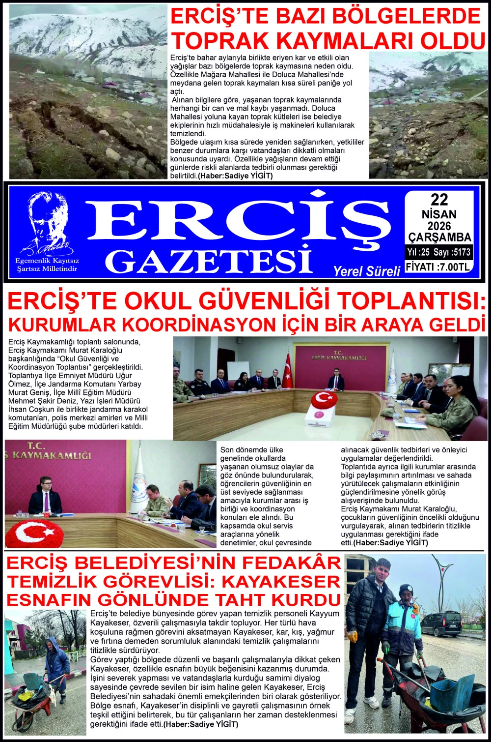 ERCİŞ GAZETESİ
