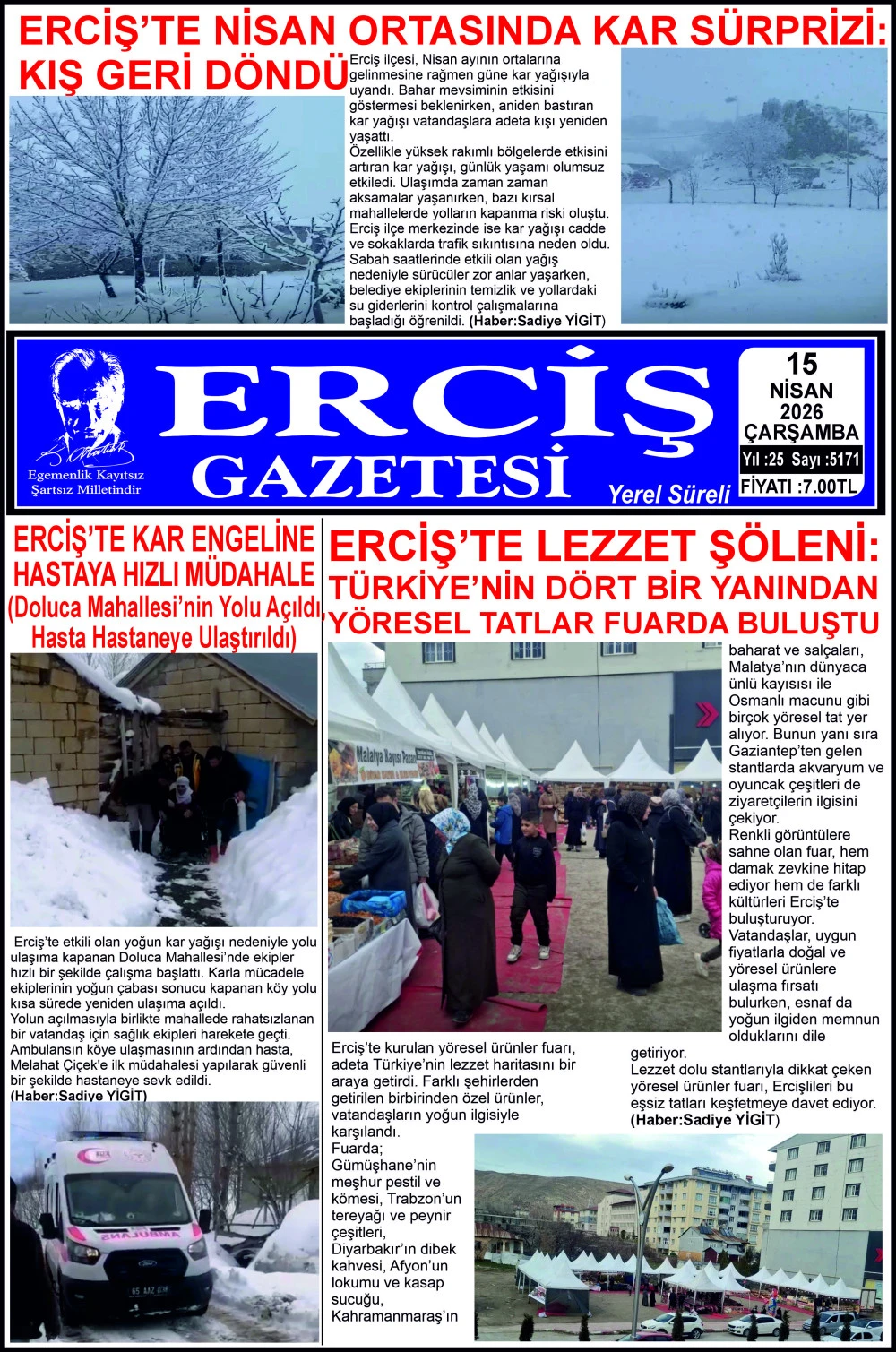 ERCİŞ GAZETESİ