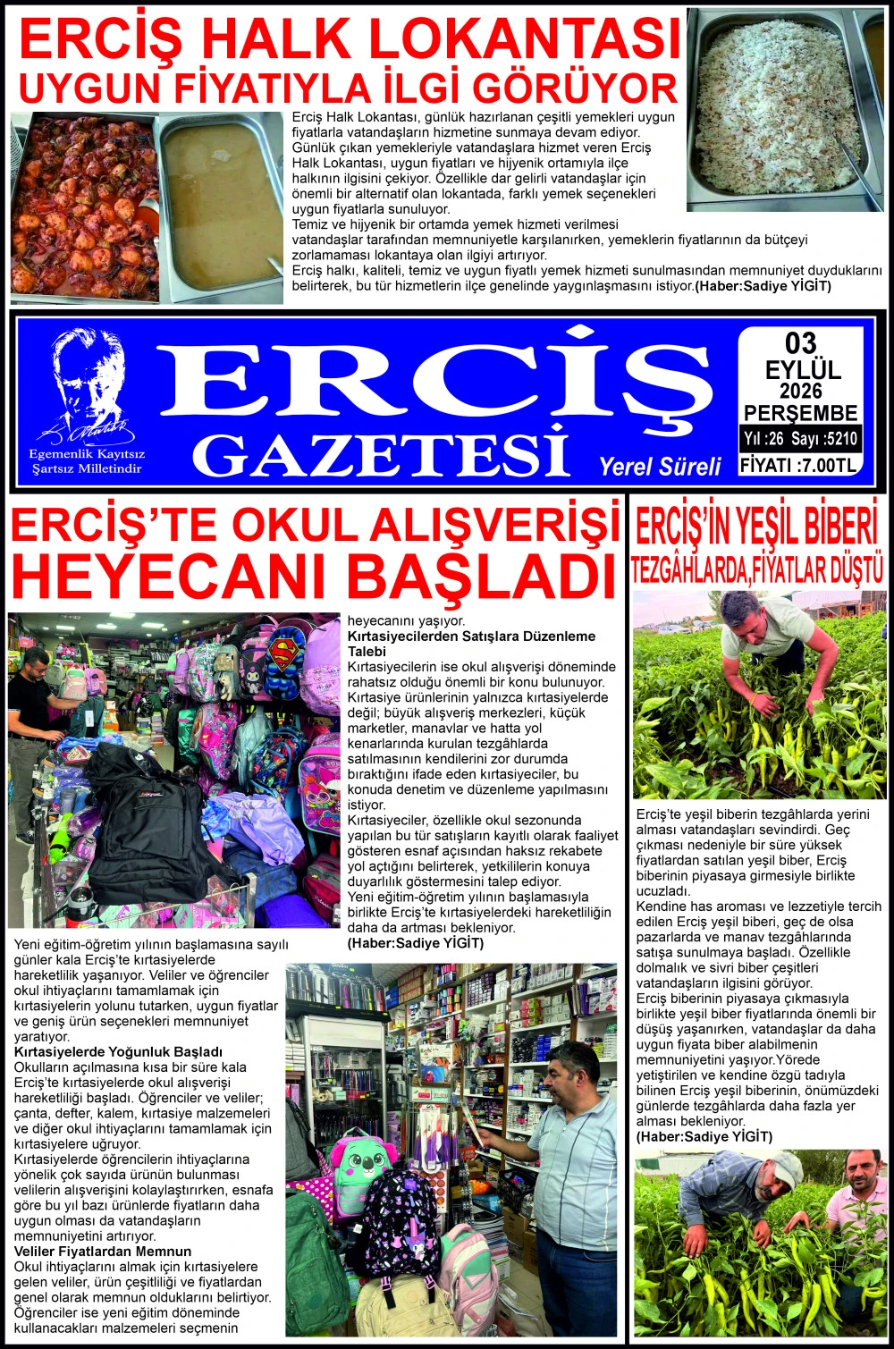 ERCİŞ GAZETESİ