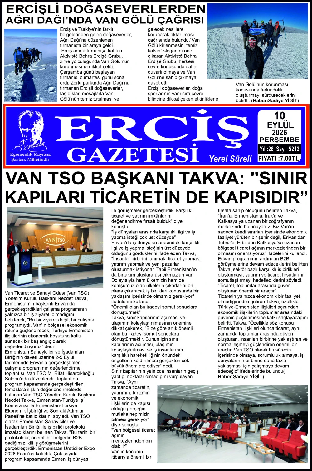 ERCİŞ GAZETESİ