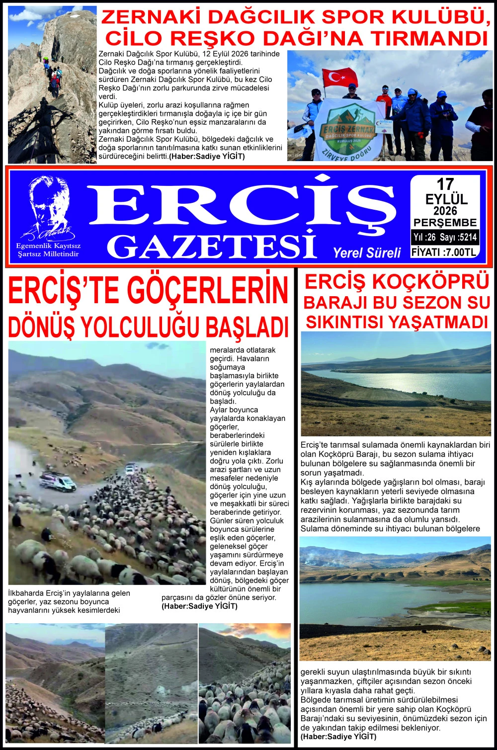 ERCİŞ GAZETESİ