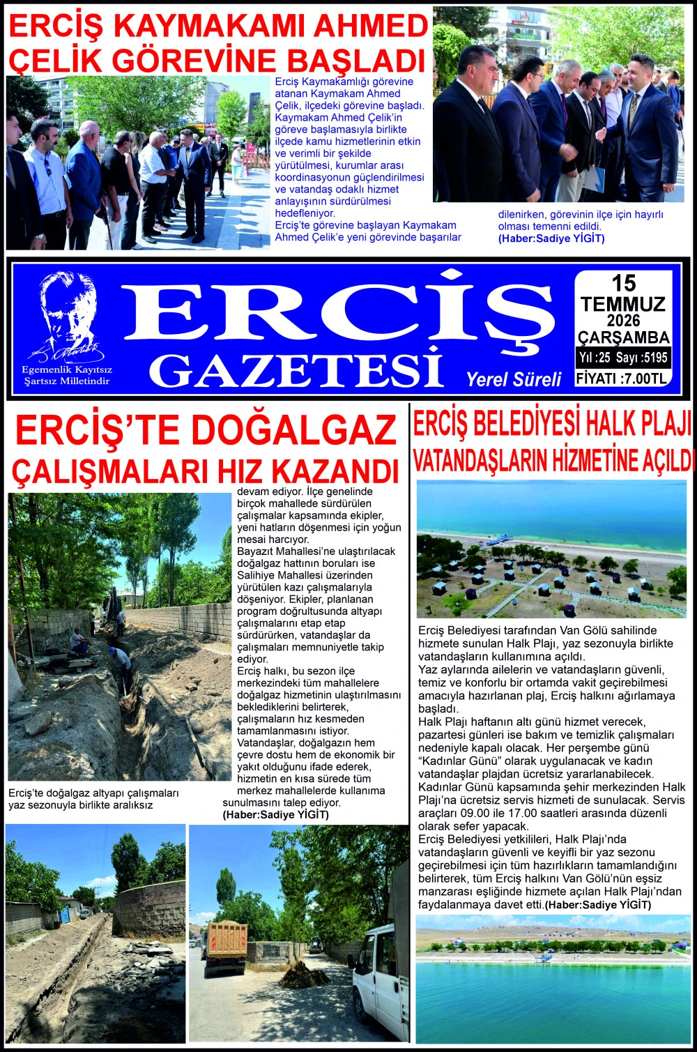 ERCİŞ GAZETESİ