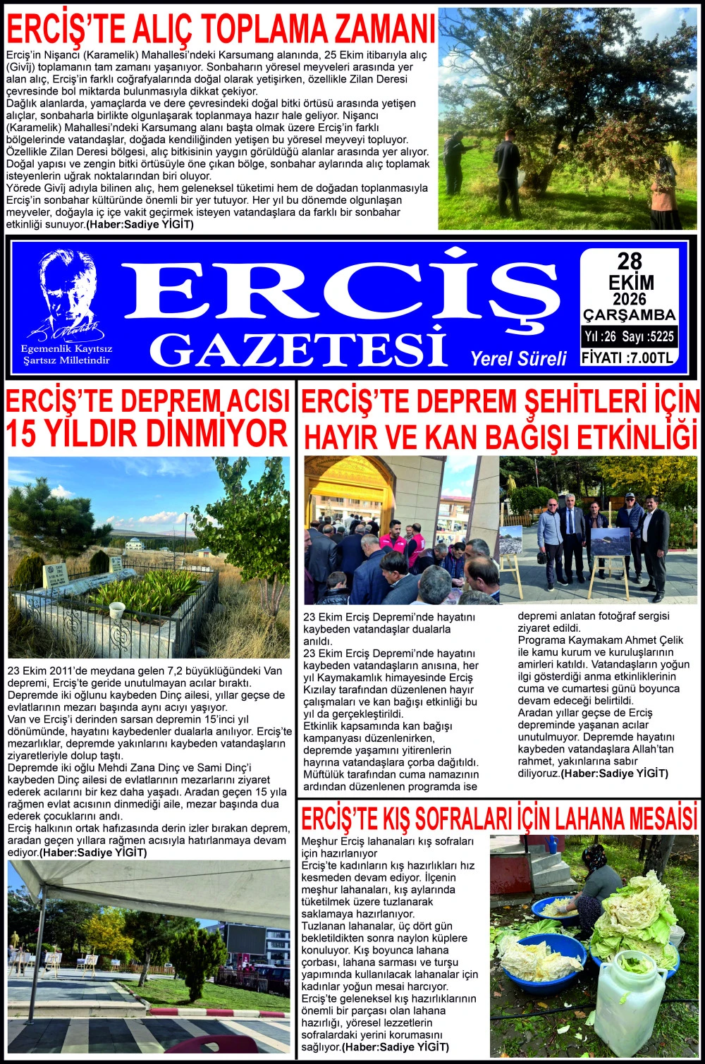 ERCİŞ GAZETESİ