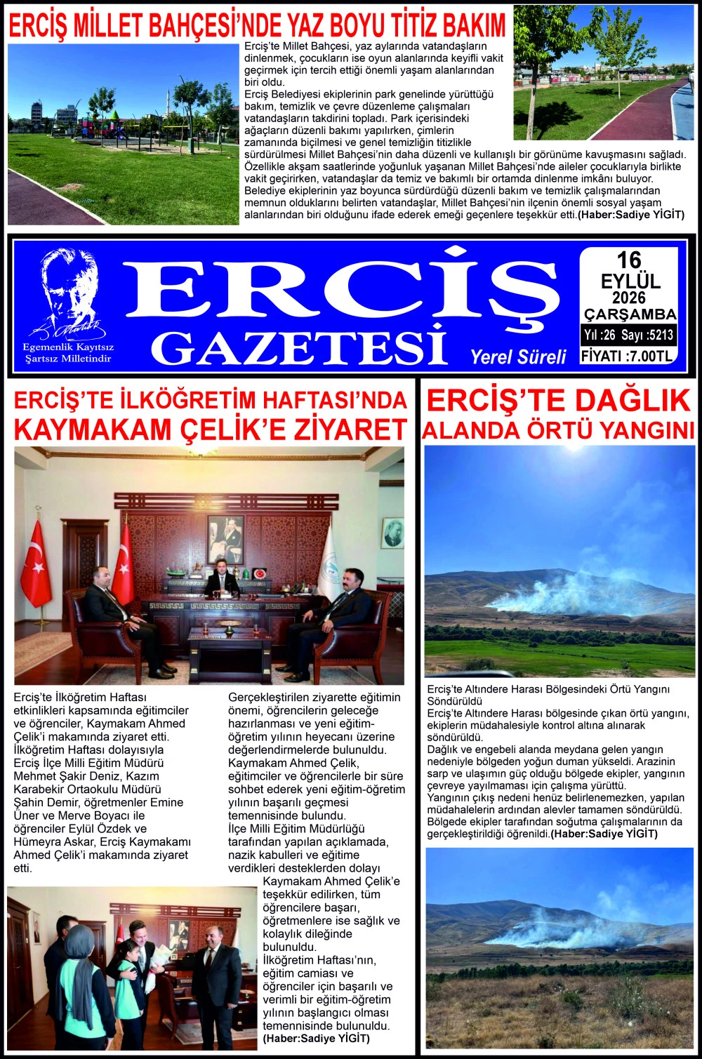 ERCİŞ GAZETESİ