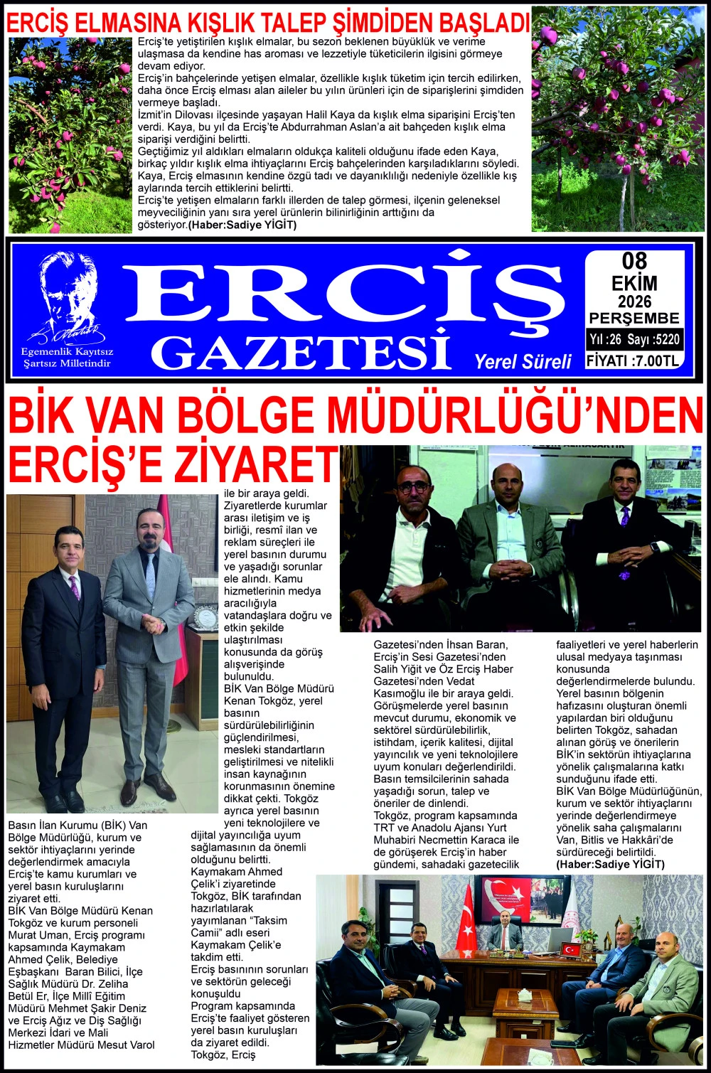 ERCİŞ GAZETESİ