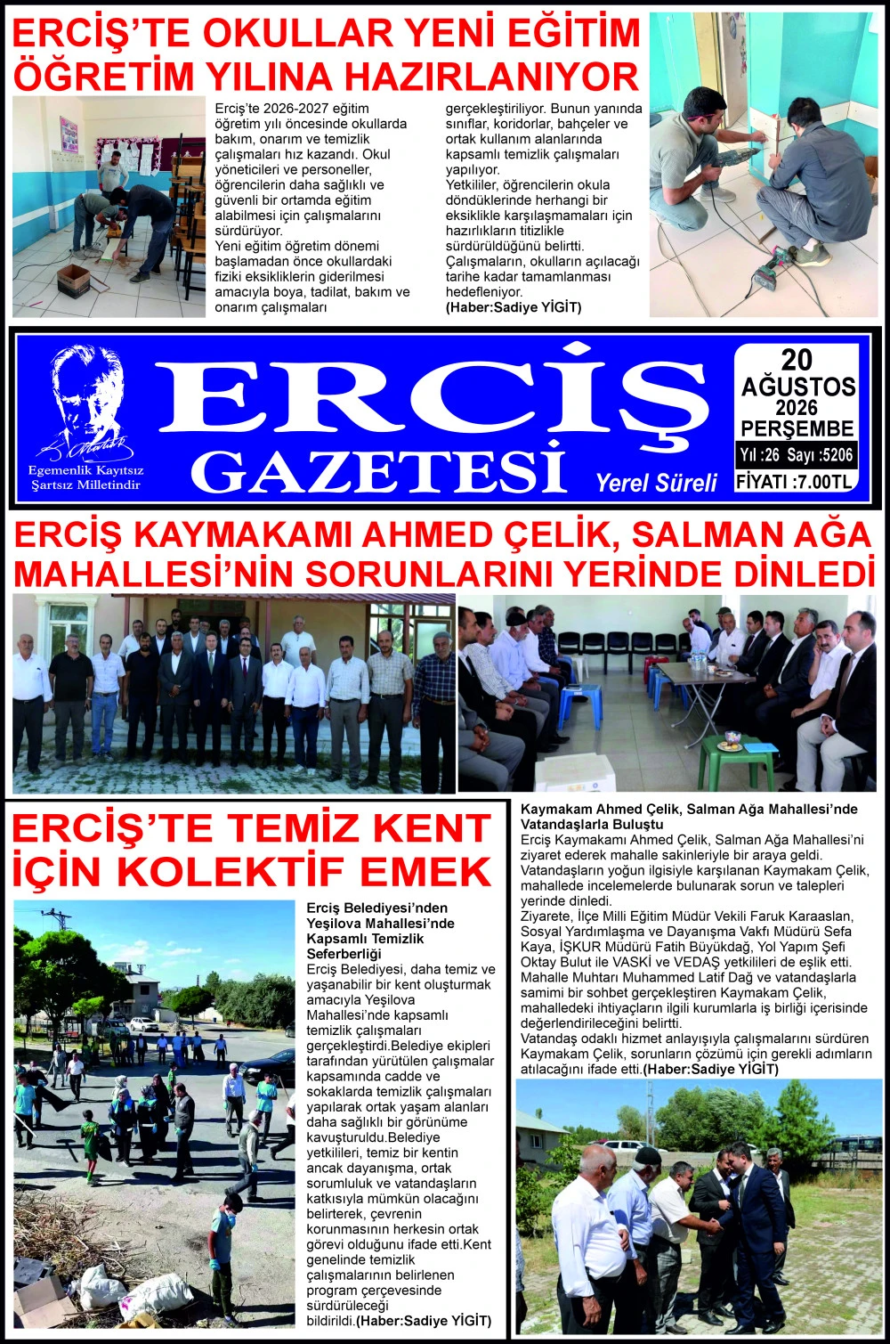ERCİŞ GAZETESİ