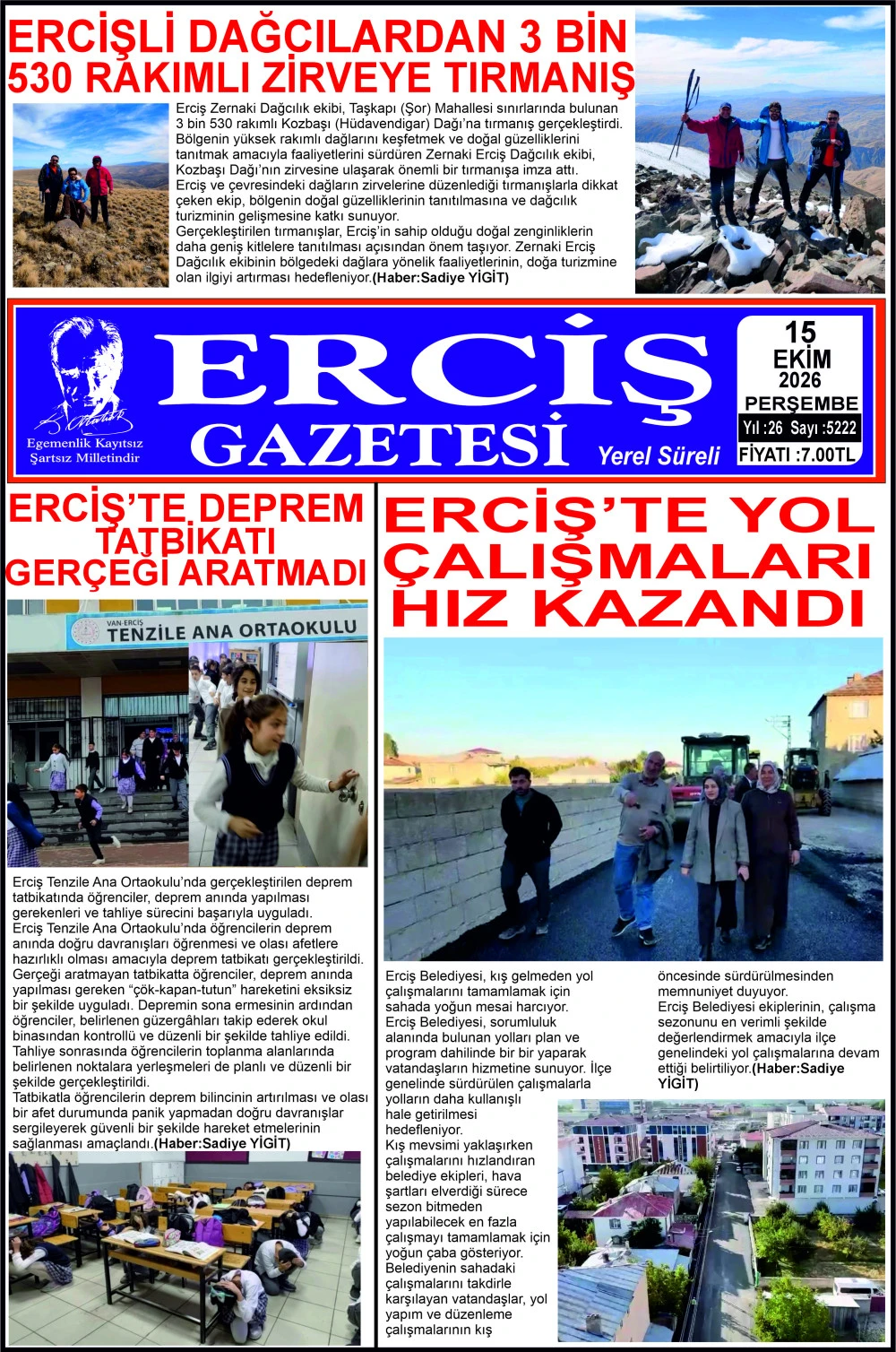 ERCİŞ GAZETESİ