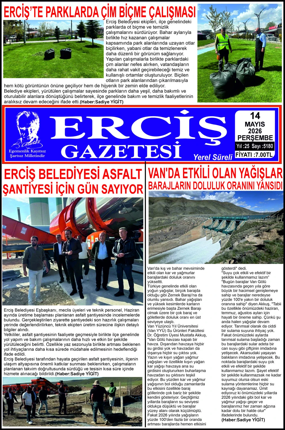 ERCİŞ GAZETESİ