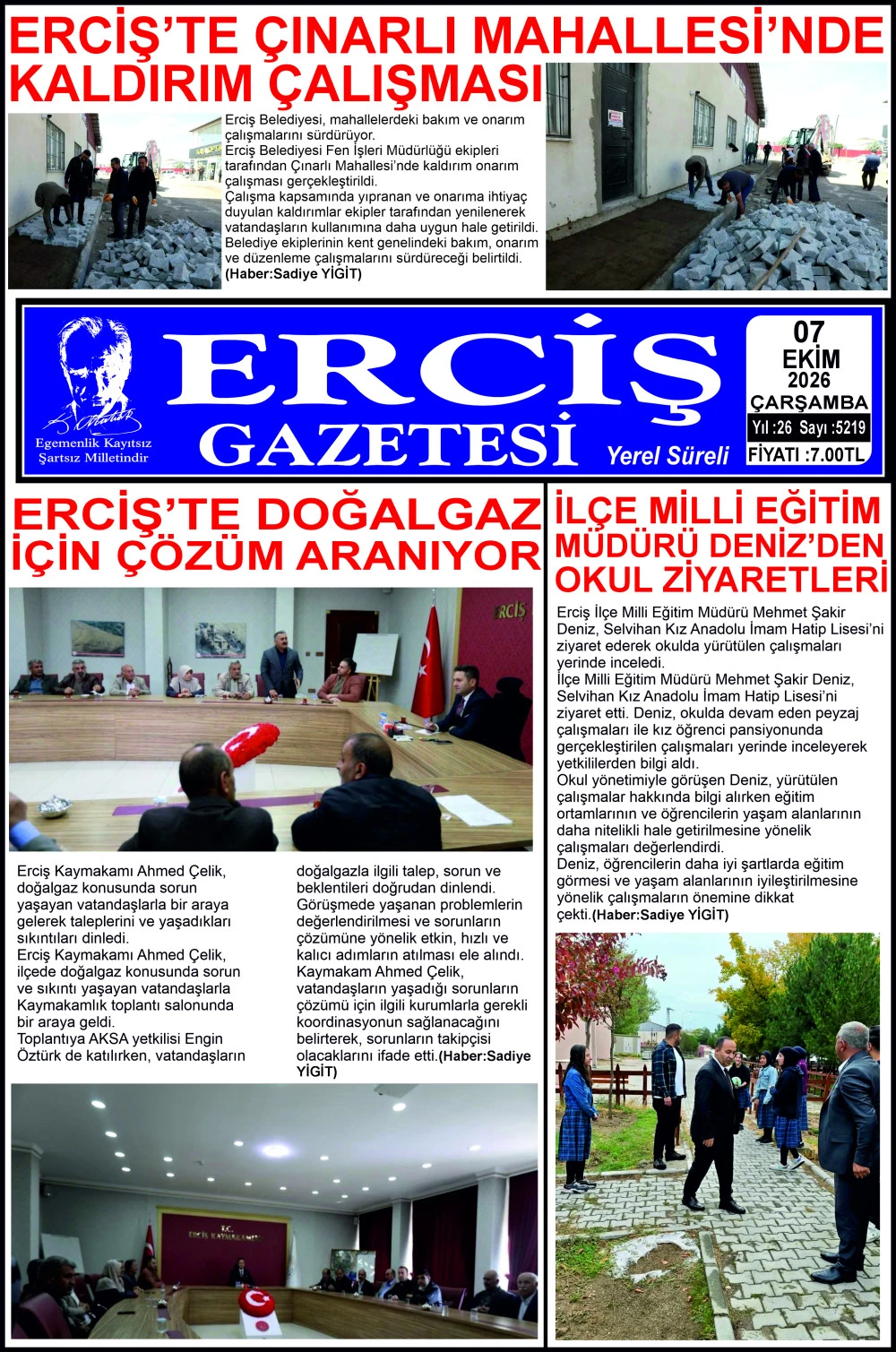 ERCİŞ GAZETESİ