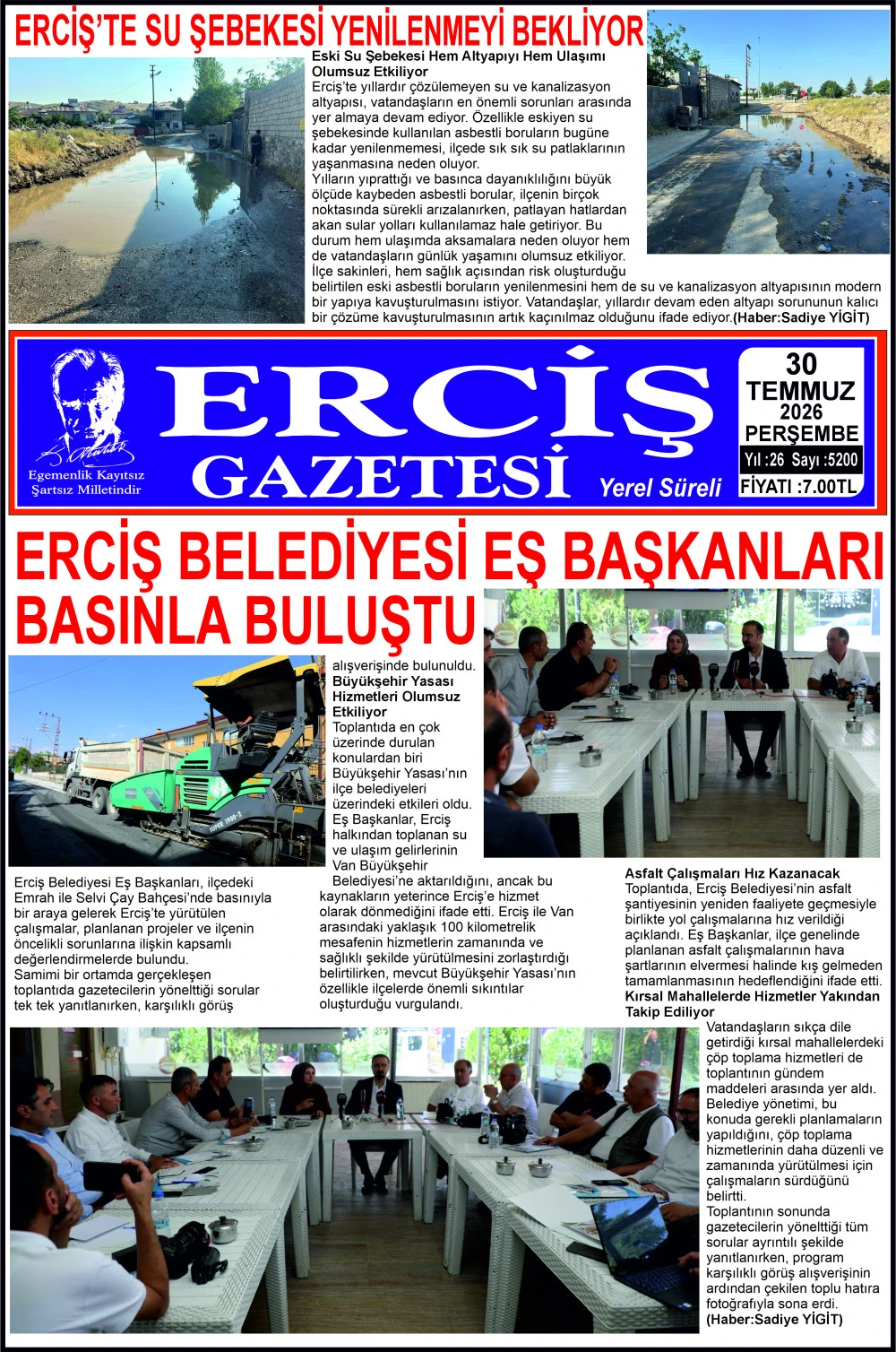 ERCİŞ GAZETESİ