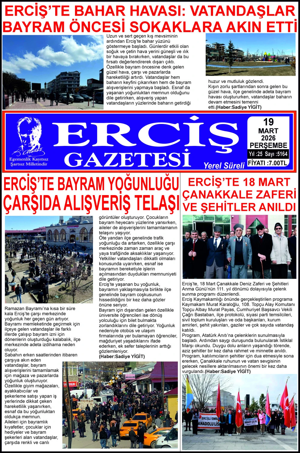 ERCİŞ GAZETESİ