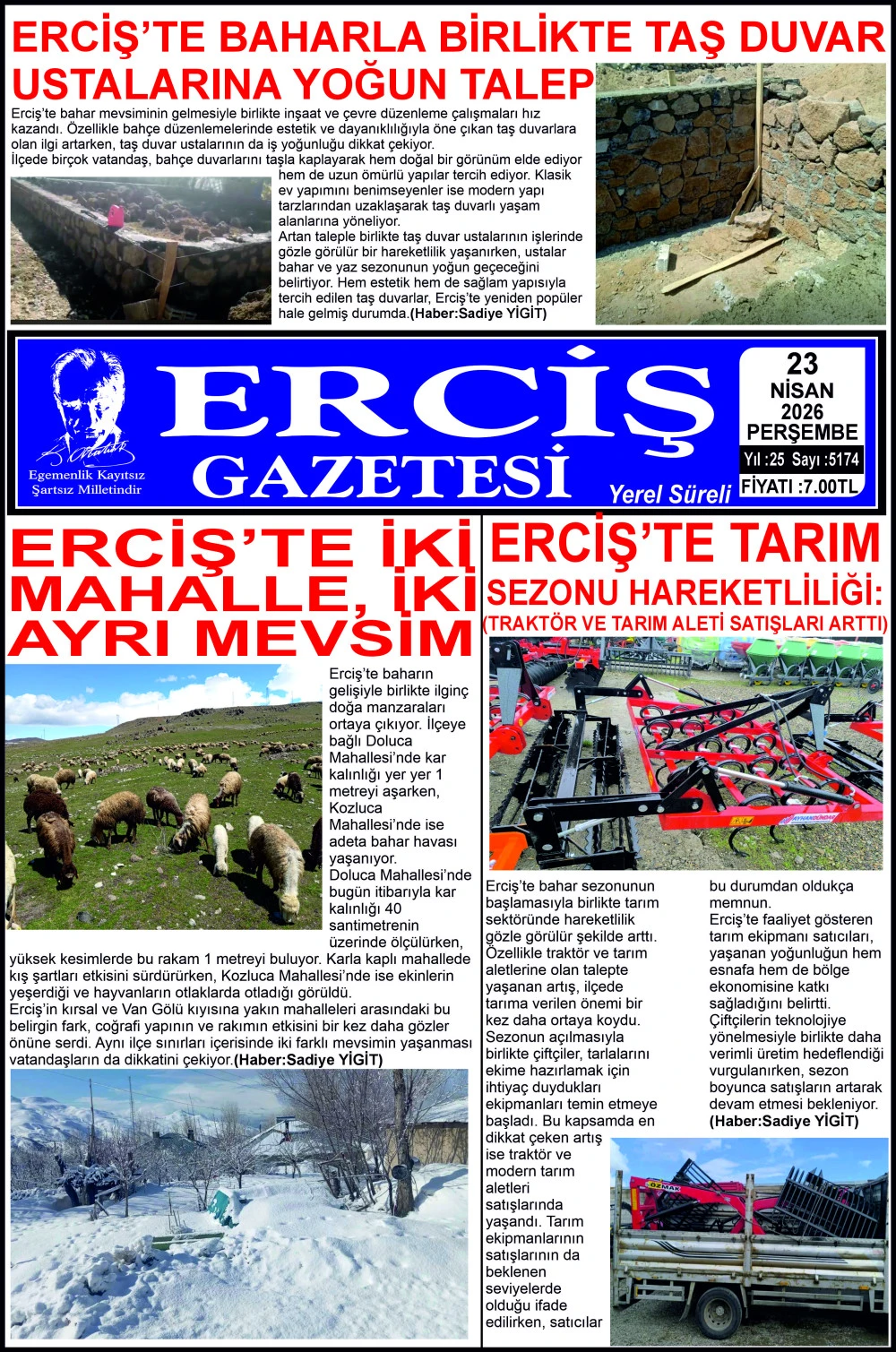 ERCİŞ GAZETESİ