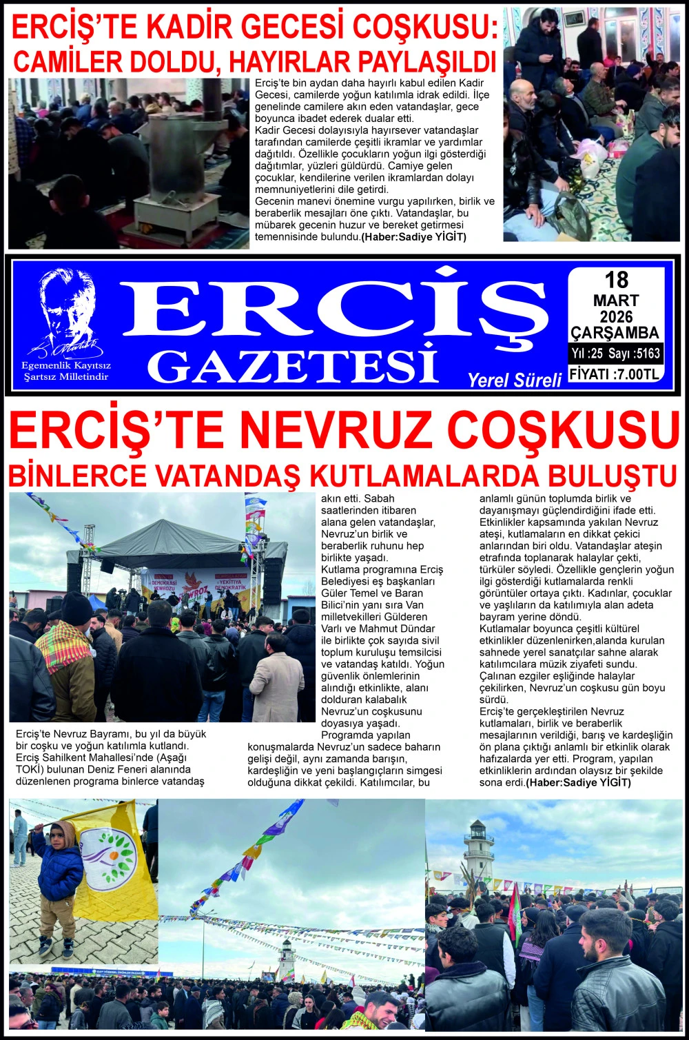 ERCİŞ GAZETESİ