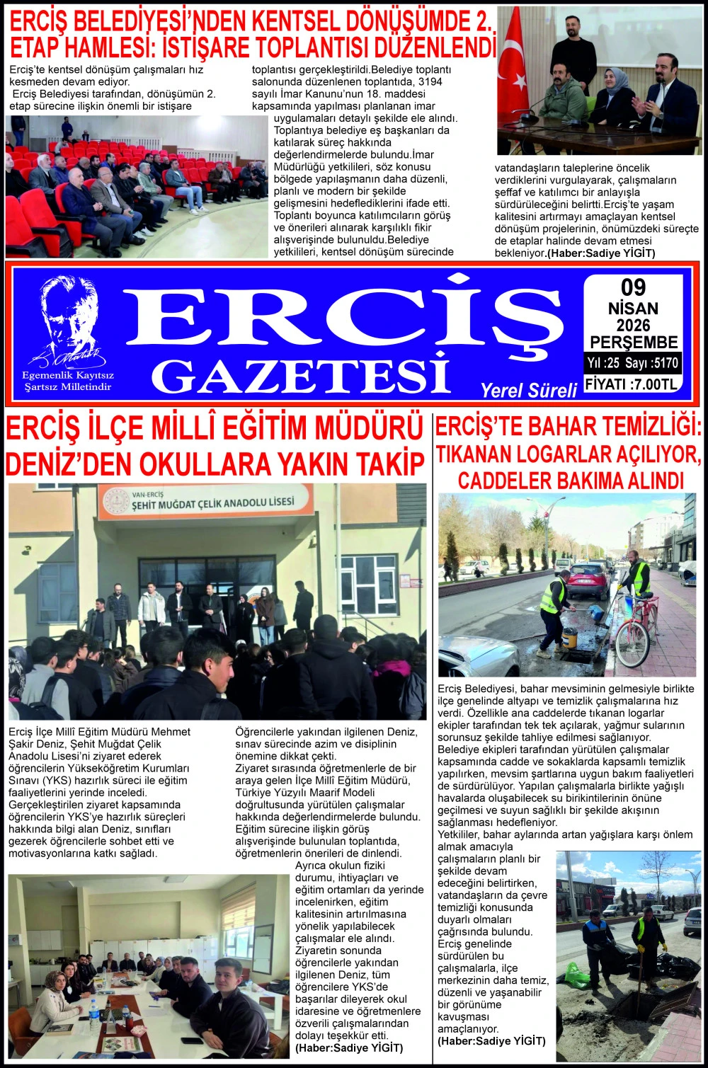 ERCİŞ GAZETESİ
