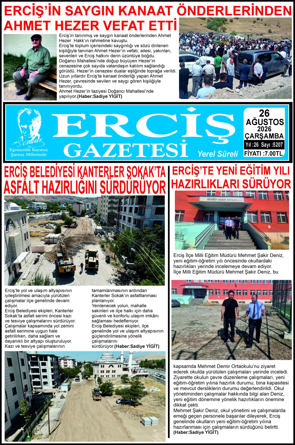 ERCİŞ GAZETESİ