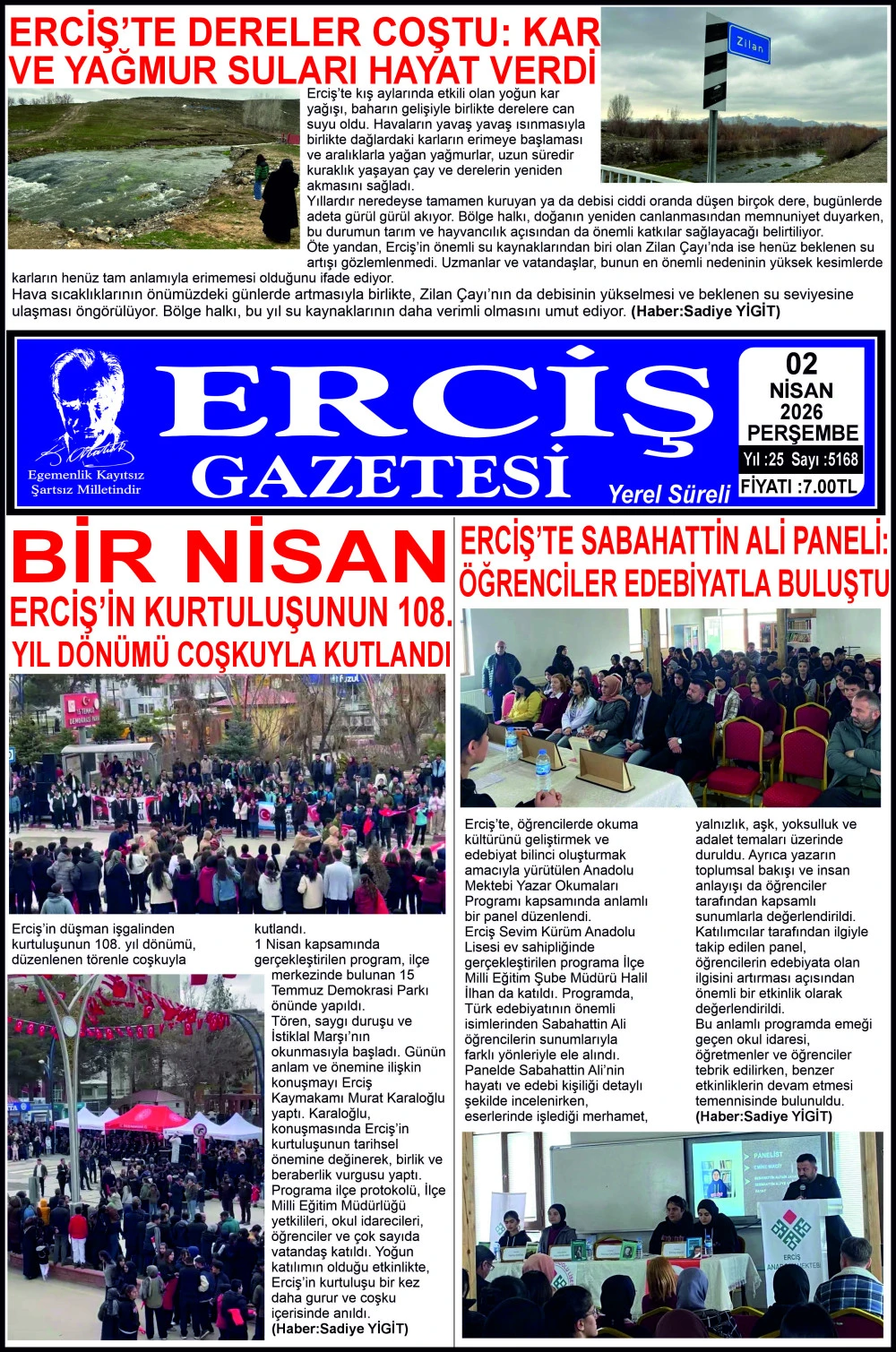 ERCİŞ GAZETESİ