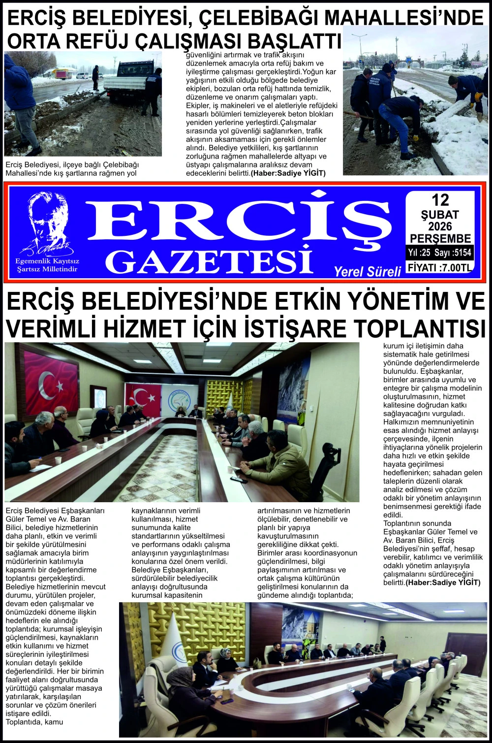 ERCİŞ GAZETESİ