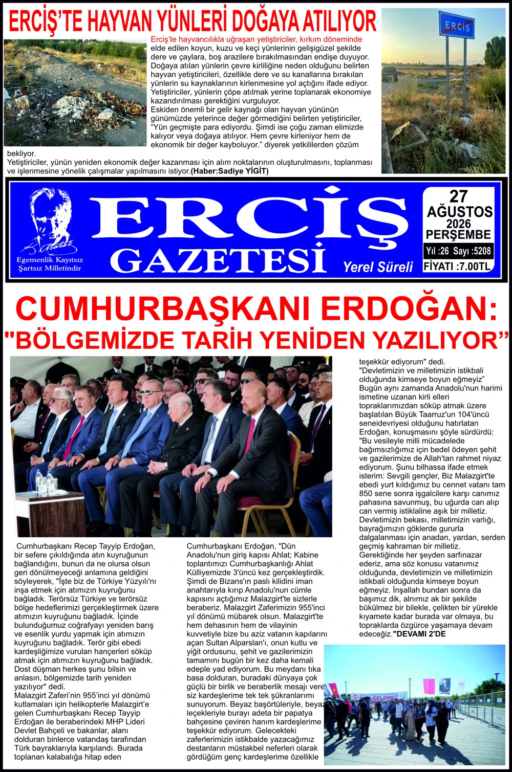 ERCİŞ GAZETESİ