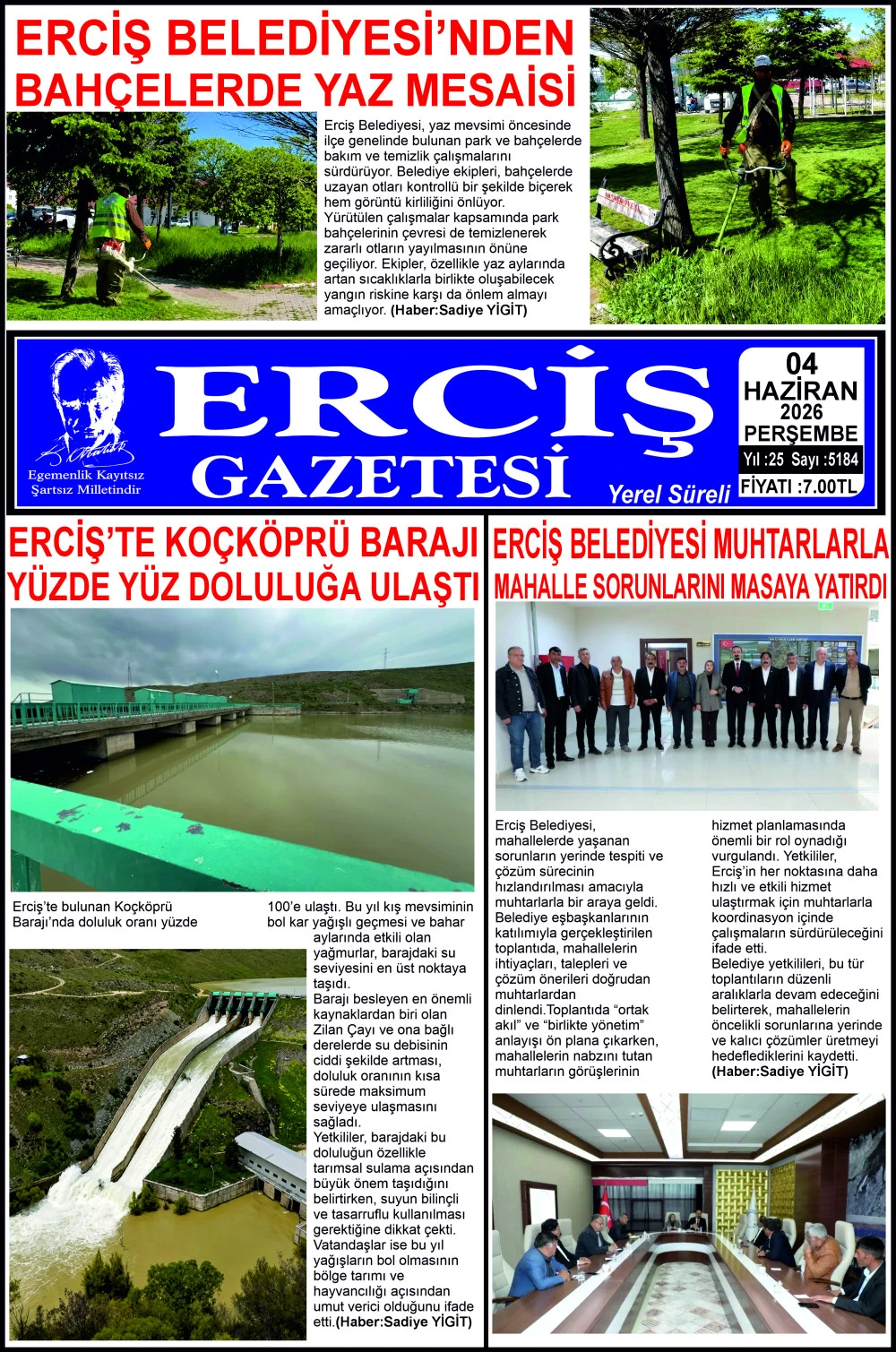ERCİŞ GAZETESİ