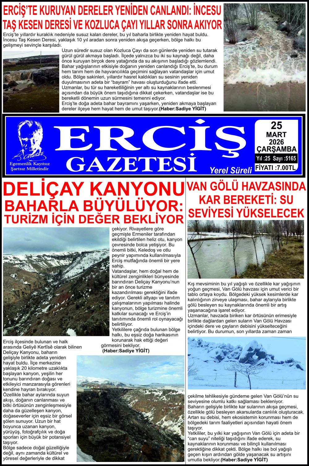 ERCİŞ GAZETESİ