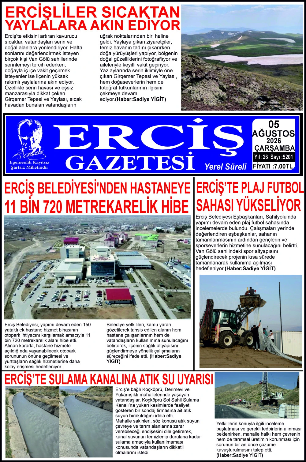 ERCİŞ GAZETESİ