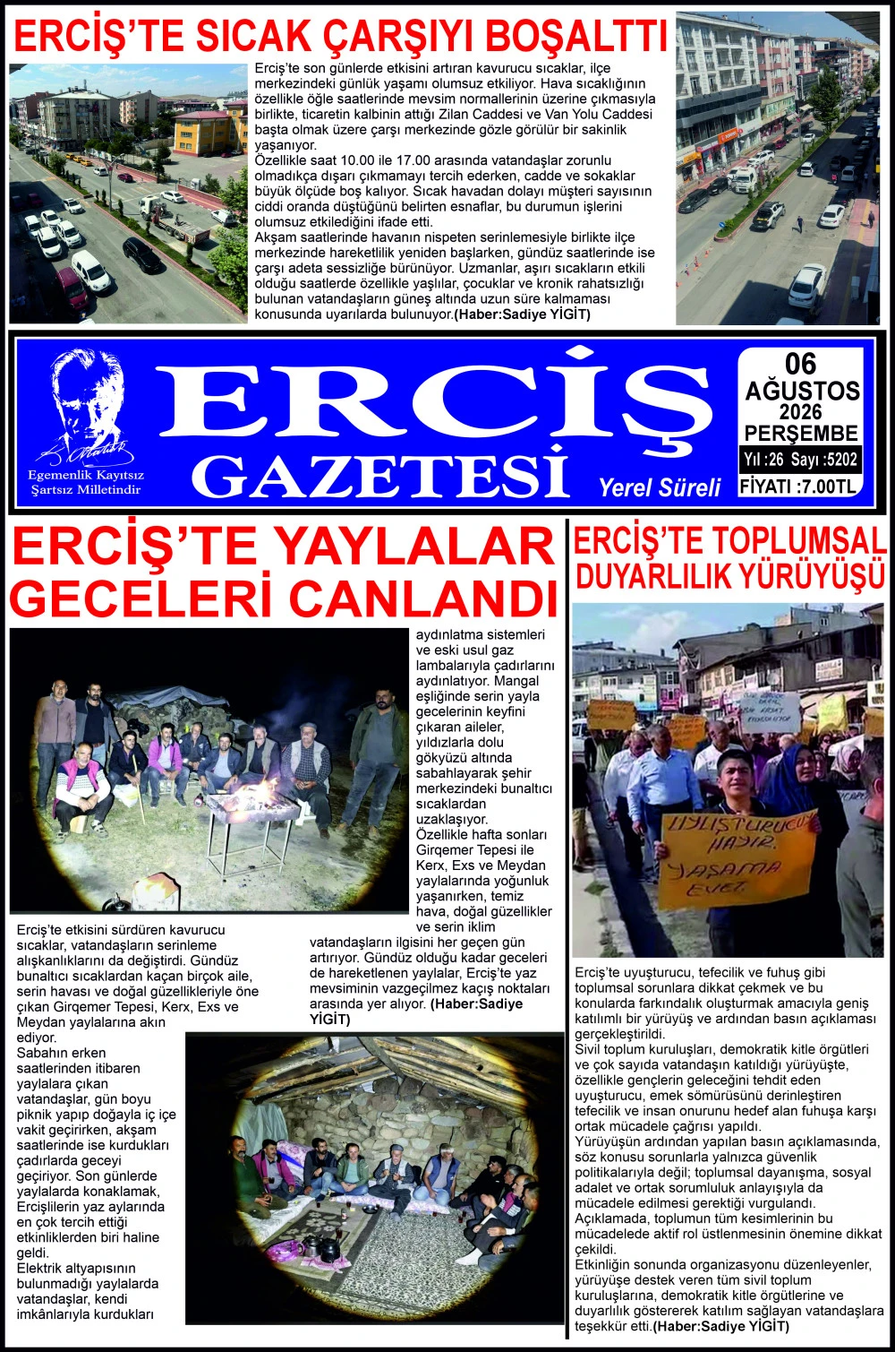 ERCİŞ GAZETESİ