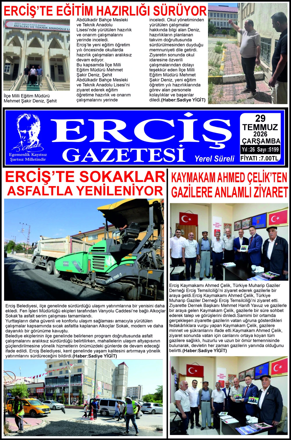 ERCİŞ GAZETESİ