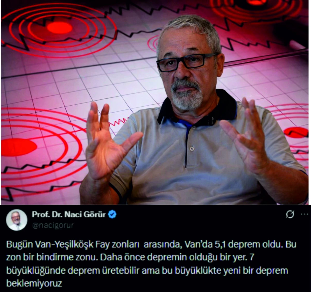 5.2'lik Van depremi sonrası Naci G&ouml;r&uuml;r'den uykuları ka&ccedil;ıracak uyarı