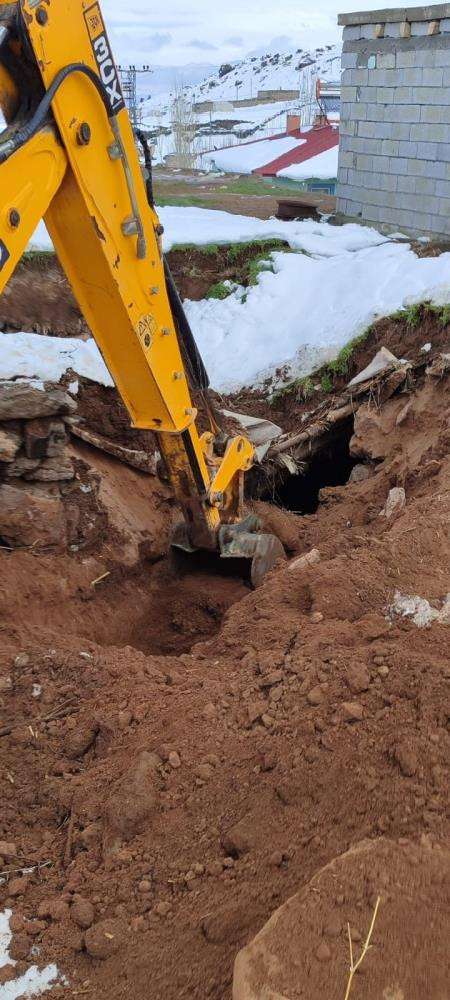 Ağrı’da hayvanlar çöken çatının altında kaldı
