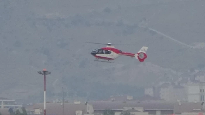 Serebrovasküler hastası şahıs ambulans helikopter ile Van'a getirildi