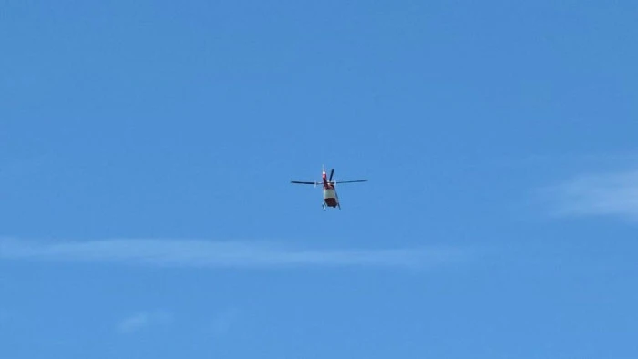 Bah&ccedil;esaray'da kalp hastası i&ccedil;in hava ambulansı havalandı