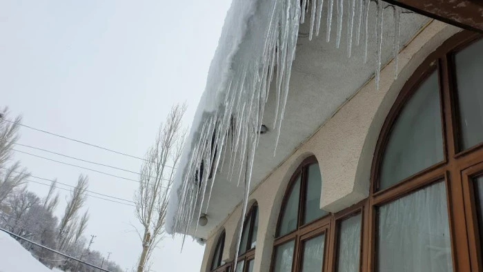 Başkale'de kar etkili oldu