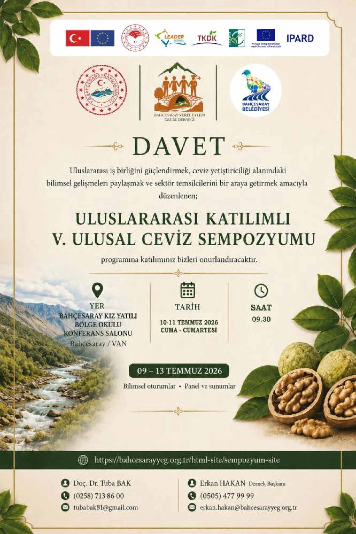 Cevizde verim ve kaliteyi artırmaya y&ouml;nelik bilimsel &ccedil;alışmalar Bah&ccedil;esaray'da masaya yatırılacak