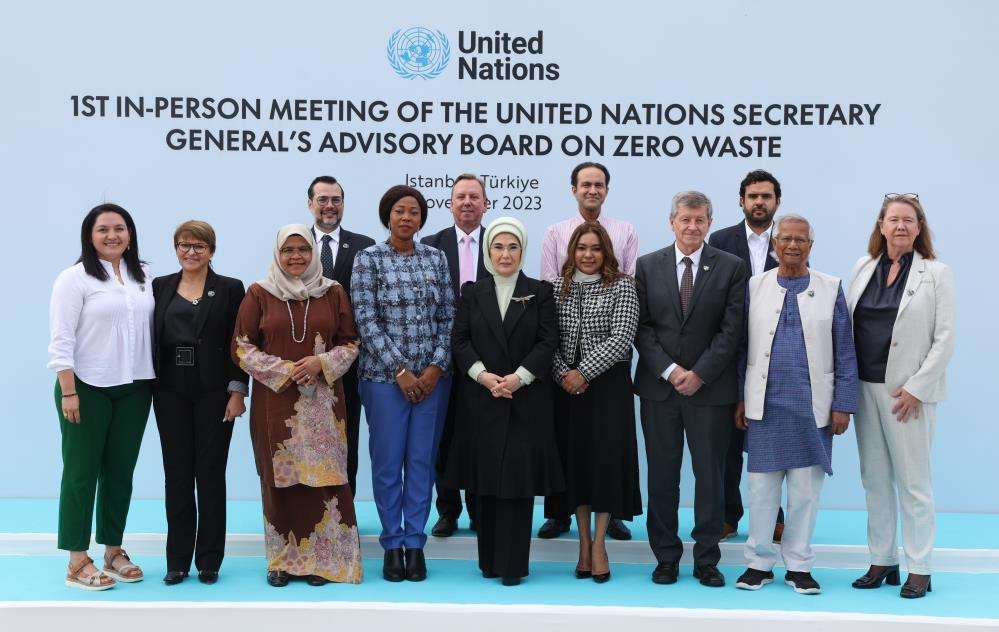 Emine Erdoğan, BM Sıfır Atık Danışma Kurulu'nun ilk resmi toplantısına başkanlık etti