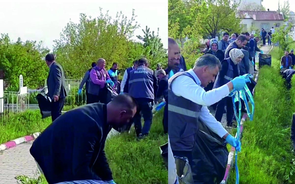 Erciş Belediyesi Mezarlıklarda Bayram Temizliği Başlattı
