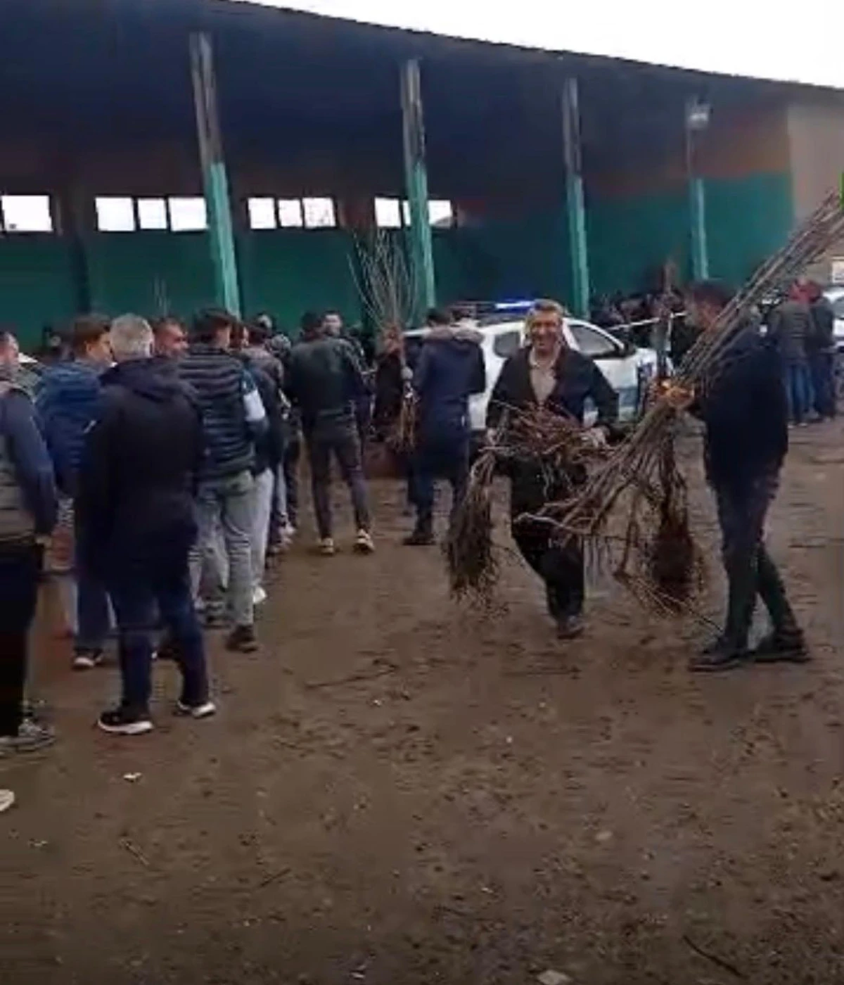 Erciş Belediyesi'nin &Uuml;cretsiz Fidan Dağıtımına Yoğun İlgi: Uzun Kuyruklar Oluştu