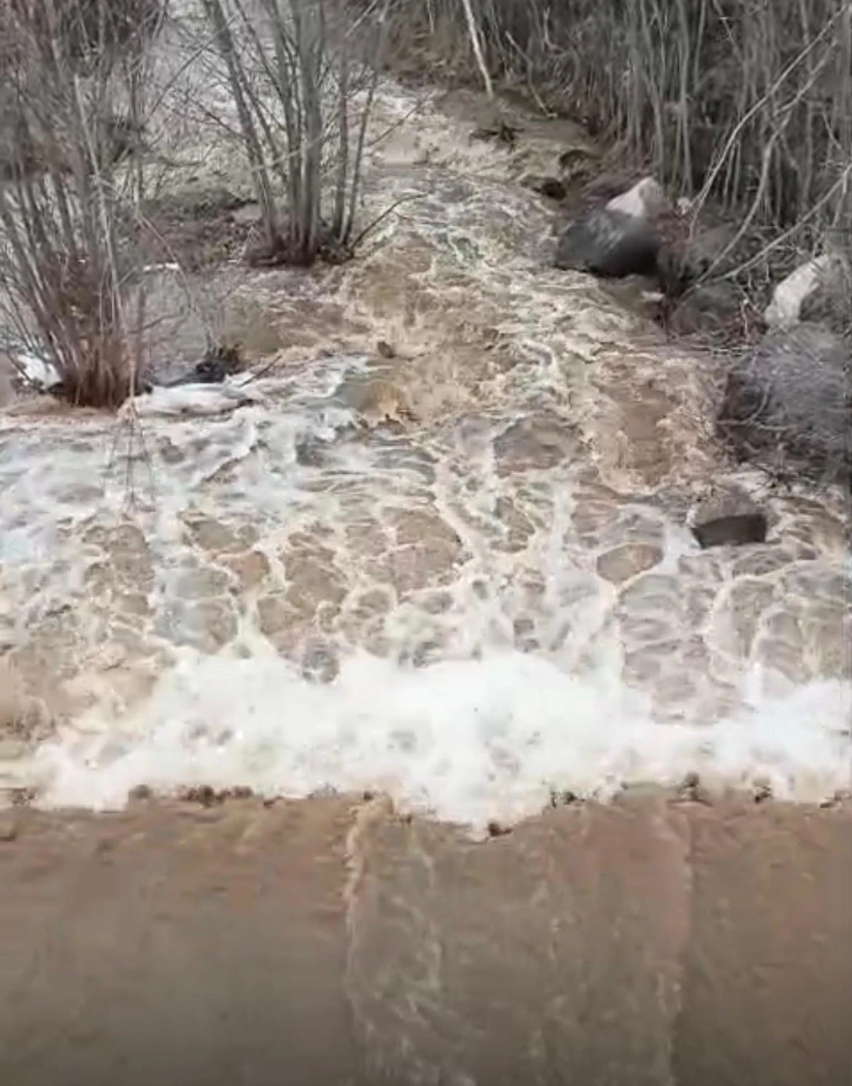 Erciş&rsquo;te Kuruyan Dereler Yeniden Canlandı: İncesu Taş Kesen Deresi ve Kozluca &Ccedil;ayı Yıllar Sonra Akıyor