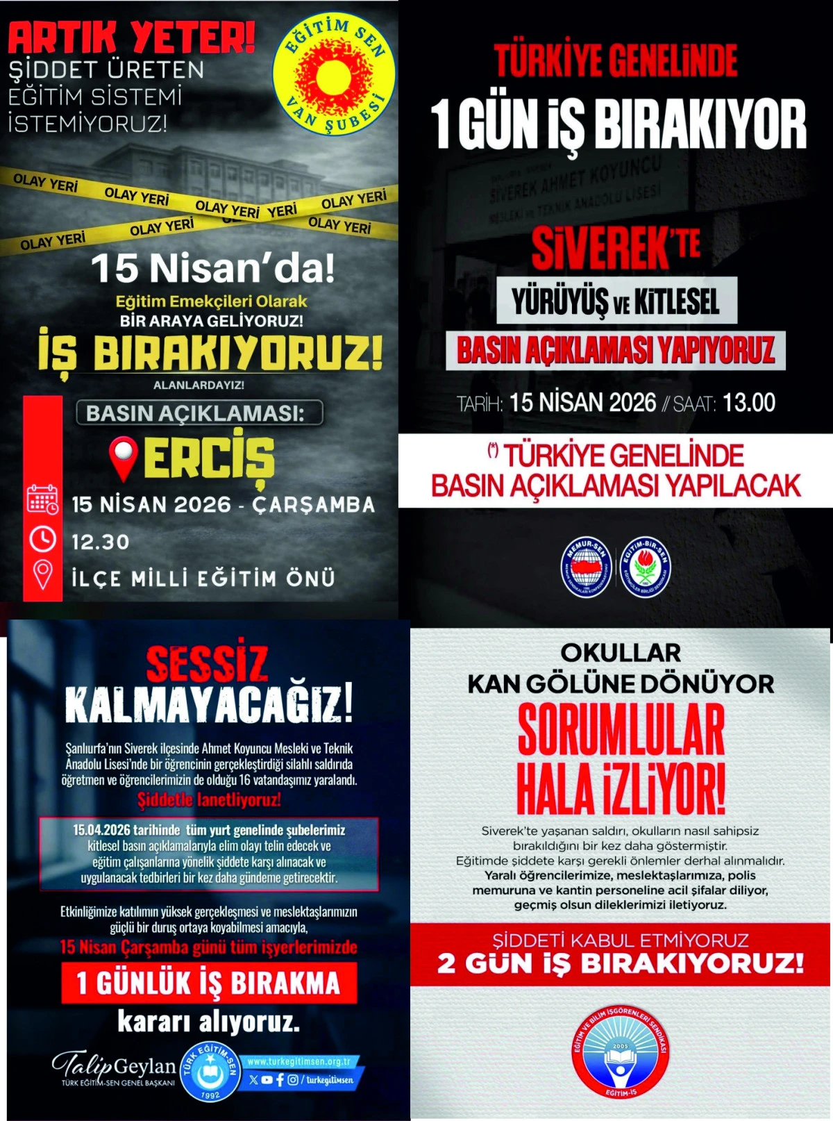 Erciş&rsquo;te Yarın Dersler İşlenmeyecek: &Ouml;ğretmenler İş Bırakıyor