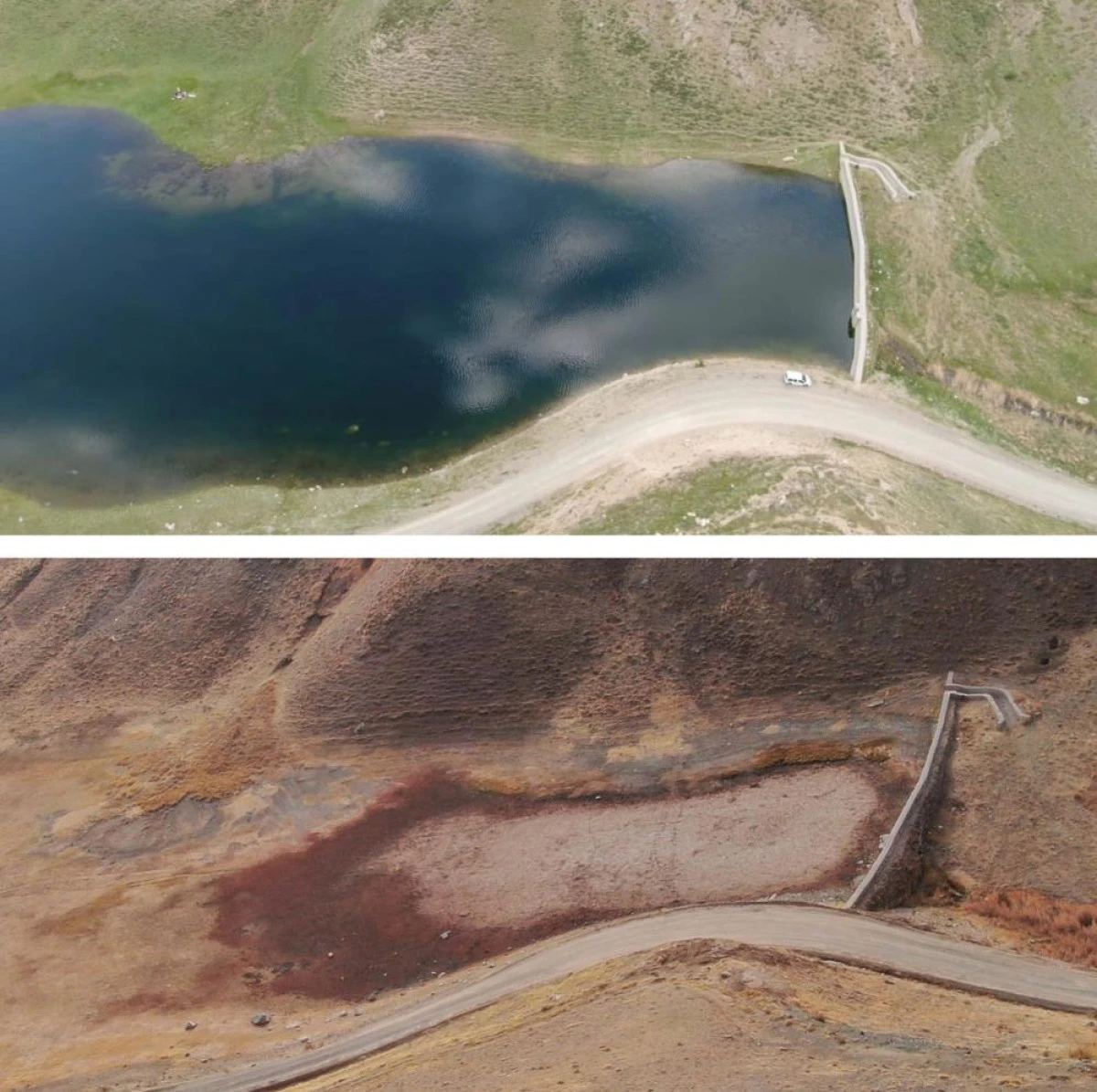 Erek Dağı'nın doğusundaki Antik Urartu Barajı kurudu