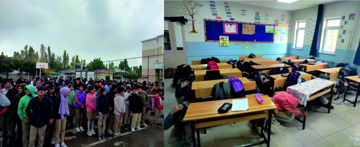FEVZİ ÇAKMAK İMAM HATİP ORTAOKULU’NDAKİ  DEPREM TATBİKATI GERÇEĞİNİ ARATMADI