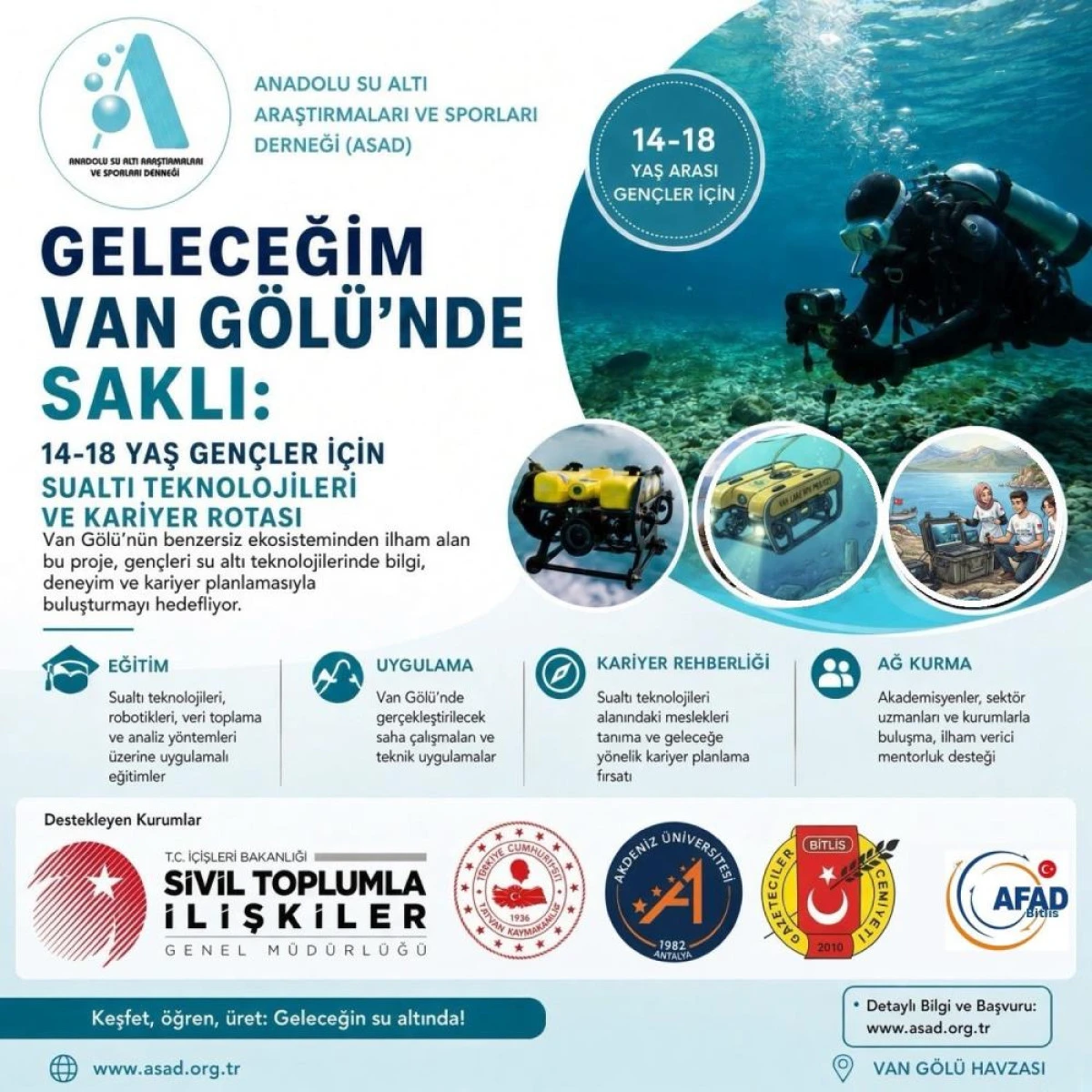 Gen&ccedil;ler Van G&ouml;l&uuml;&rsquo;n&uuml;n derinliklerini MicroROV&rsquo;larla keşfedecek