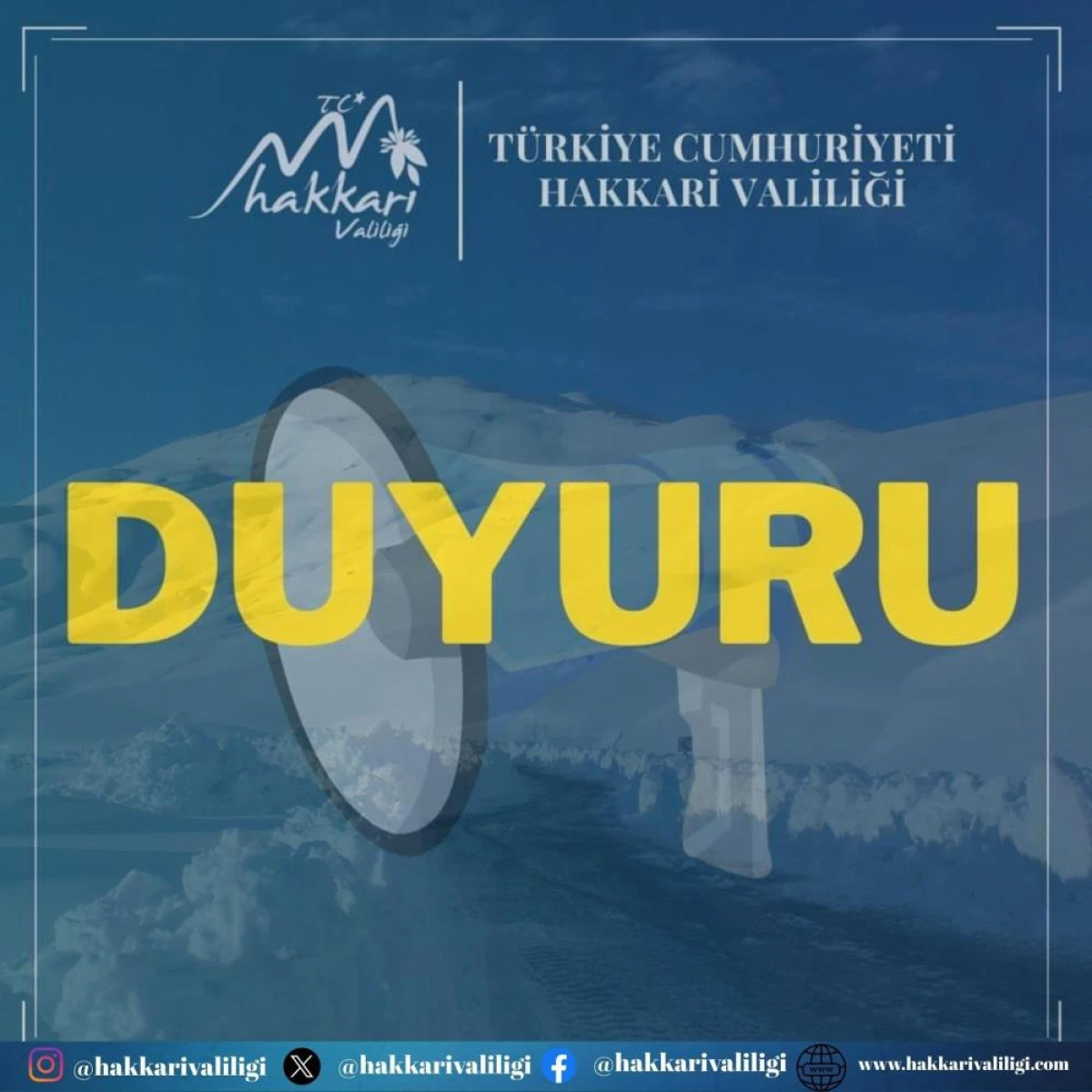 Hakkari-Van kara yolu gece kapalı olacak