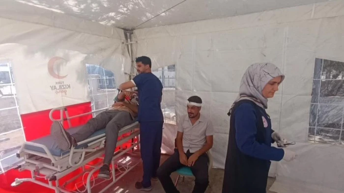 Muradiye&rsquo;de ger&ccedil;eği aratmayan tatbikat