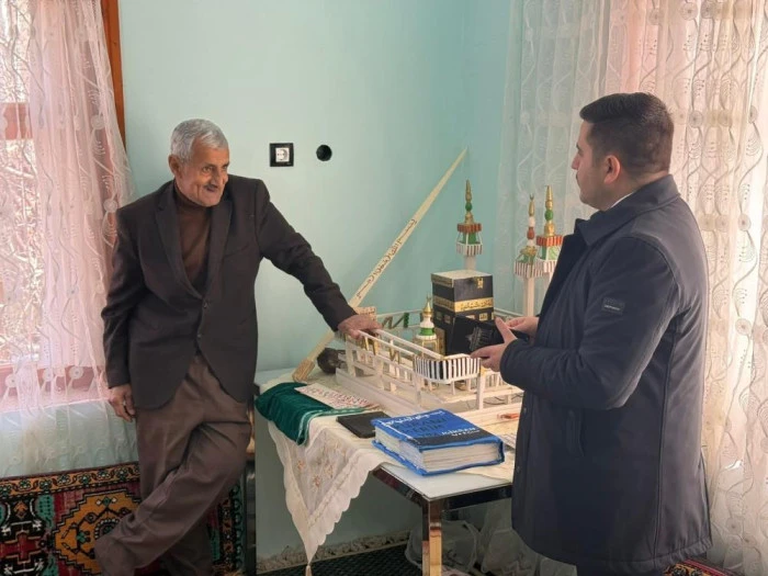 Parkinson hastasının üretim mücadelesine kaymakamdan destek