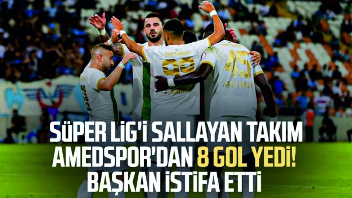 Takım 8 gol yedi, başkan istifa etti